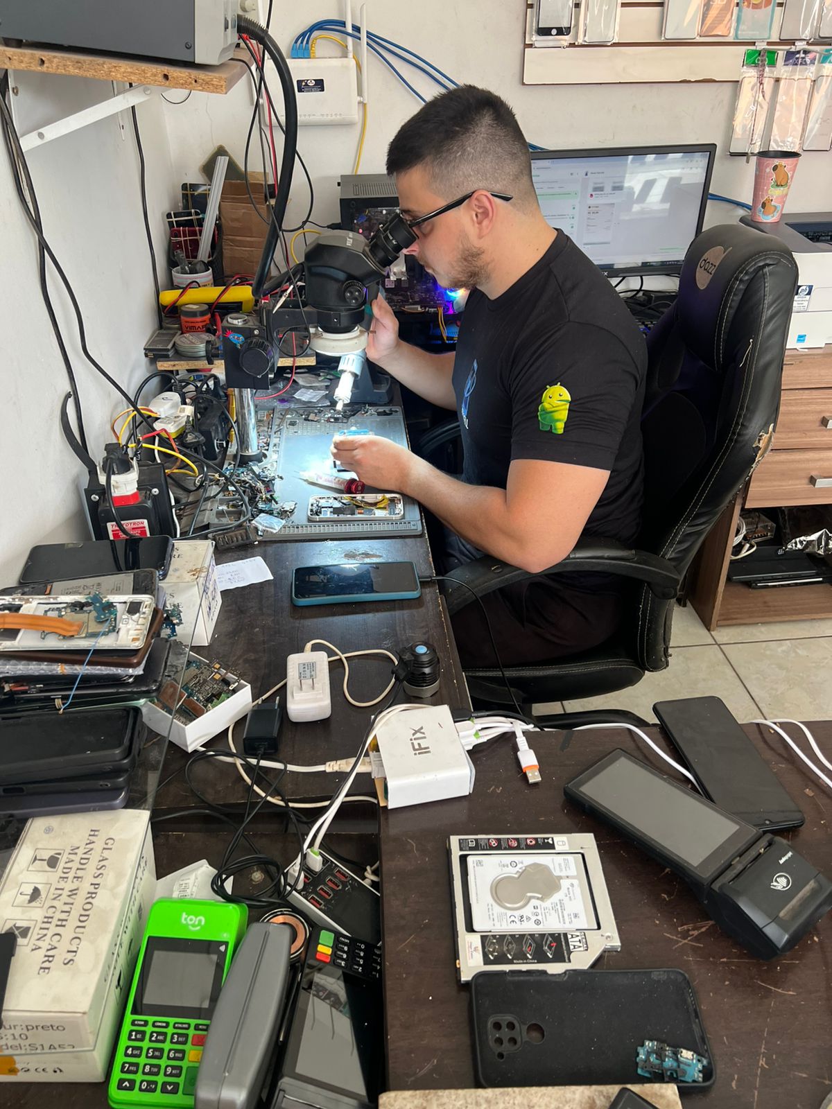 Manutenção de celulares